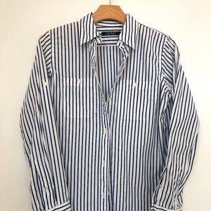 RALPH LAUREN Striped Button Down Oxford Shirt